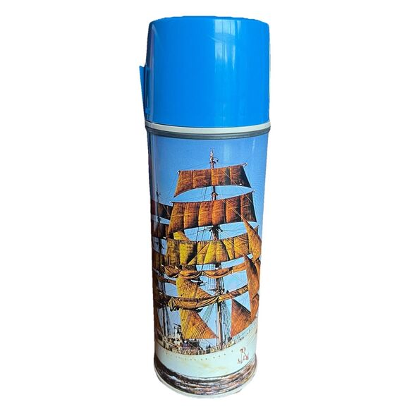 1960's SAILING CLIPPER SHIP  Vintage THERMOS - Picture 1 of 7